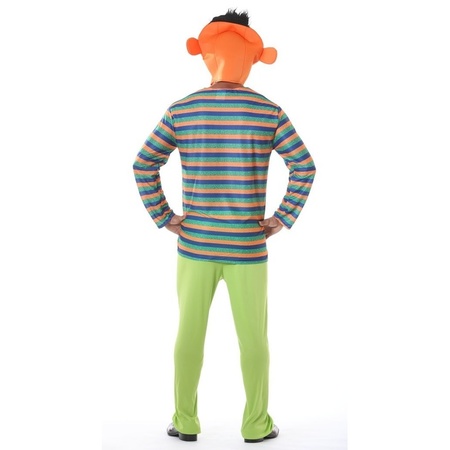 Oranje pop Ernie verkleed kostuum voor heren