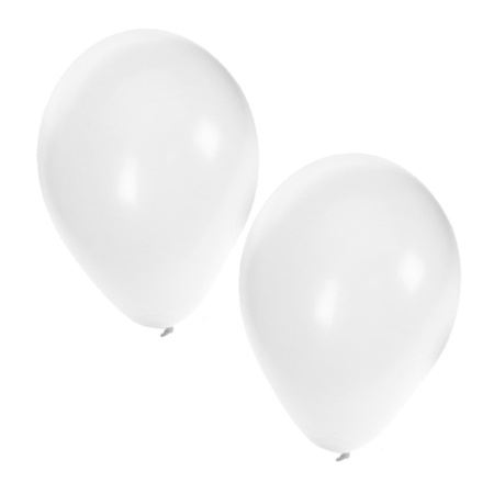 Ballonnetjes zilver en wit