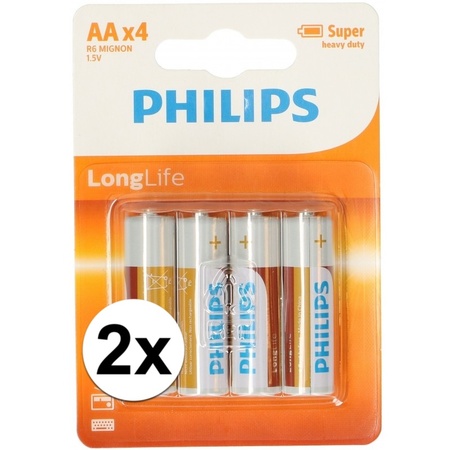 Philips penlite batterij 8 stuks AA