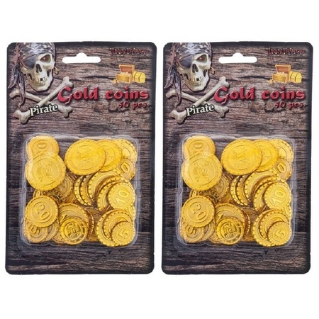 Pirate coins gold 100 pieces