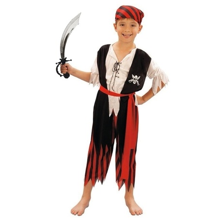 Pirates costume size L with sword for kids