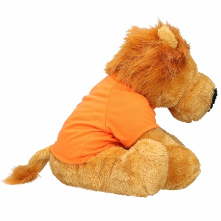 Plush Holland lion cuddly toy 30 cm with orange shirt