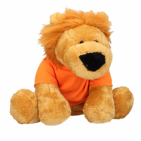 Plush Holland lion cuddly toy 30 cm with orange shirt