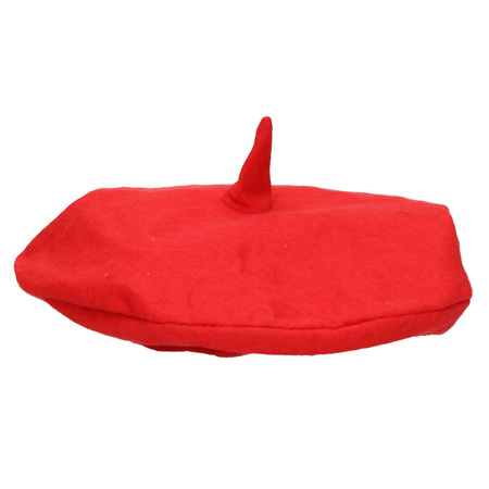 Red ladies beret