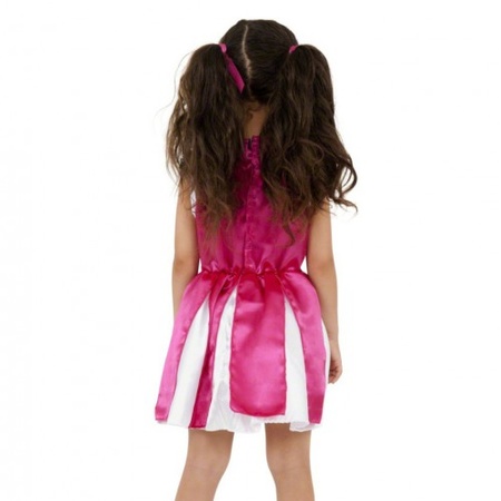 Verkleedkleding Roze cheerleader meisjes kostuum