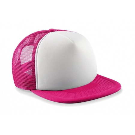 Pink and white vintage baseball cap for kids
