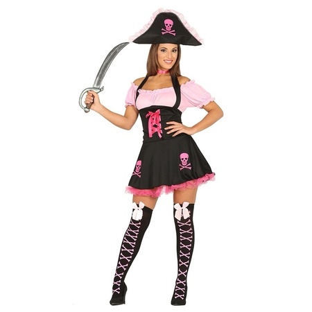Pink pirates costume dress for women