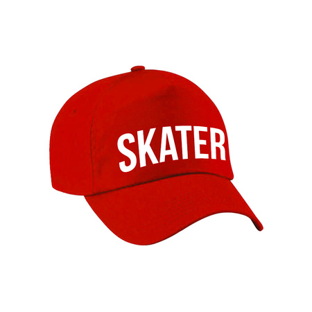 Skater cap red for kids