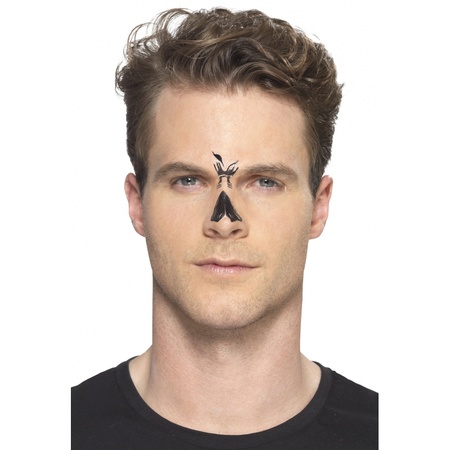 Skeleton face tattoo
