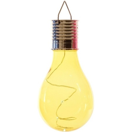 4x Outdoor LED white/blue/green/yellow bulbs solar light 14 cm