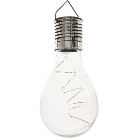8x Outdoor LED white/green/yellow/red bulbs solar light 14 cm
