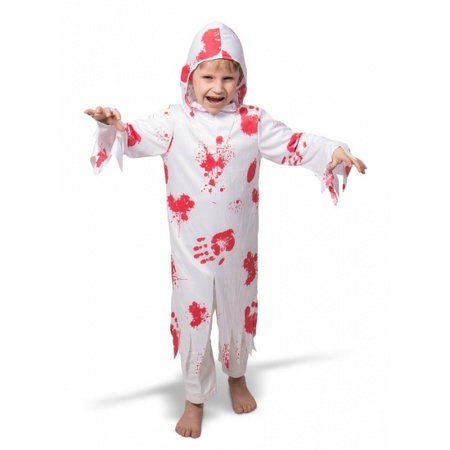 Ghost costume with blood for children