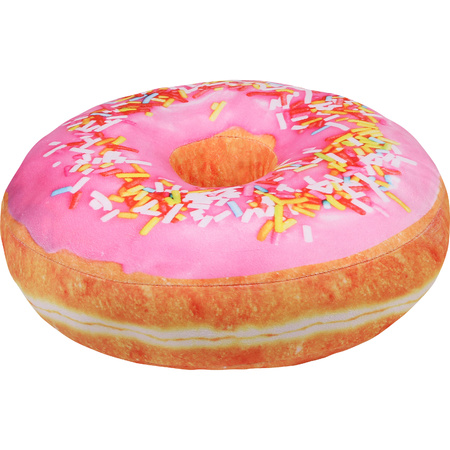 Sprinkles donut pillow light pink 40 cm