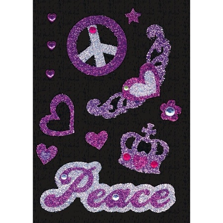 Stickers Peace strass