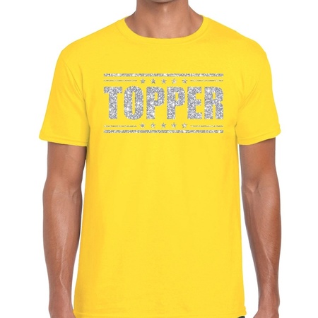 Topper t-shirt yellow with silver men