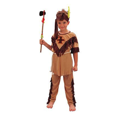 Indian costume size M with tomahawk for kids