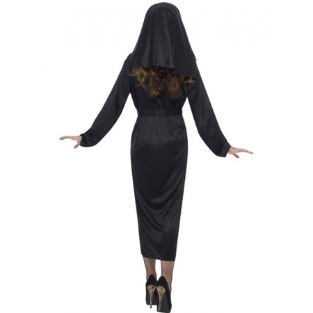 Voordelig nonnen verkleed kostuum/jurk/pak voor dames