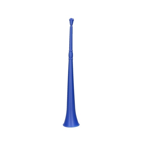 Blue vuvuzela party horn 48 cm