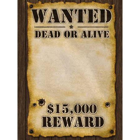 Wilde Westen Most Wanted poster