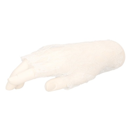 White short lace gloves for adults