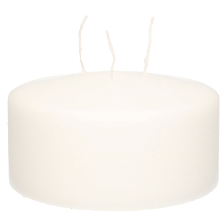 White multi wick/mammoth candle 15 x 8 cm 62 hours