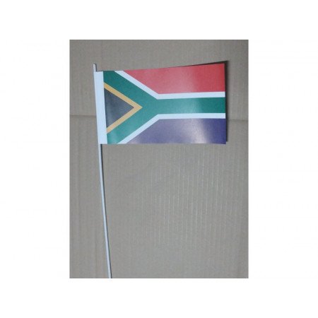 Zuid Afrika zwaai vlaggetje van papier