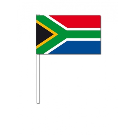 Zuid Afrika zwaai vlaggetje van papier