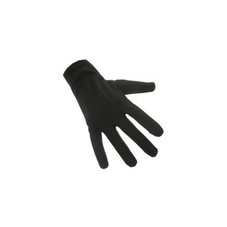 Verkleed Zwarte korte handschoenen