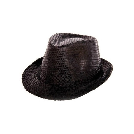 Toppers in concert - Carnaval verkleed set hoed met stropdas zwart